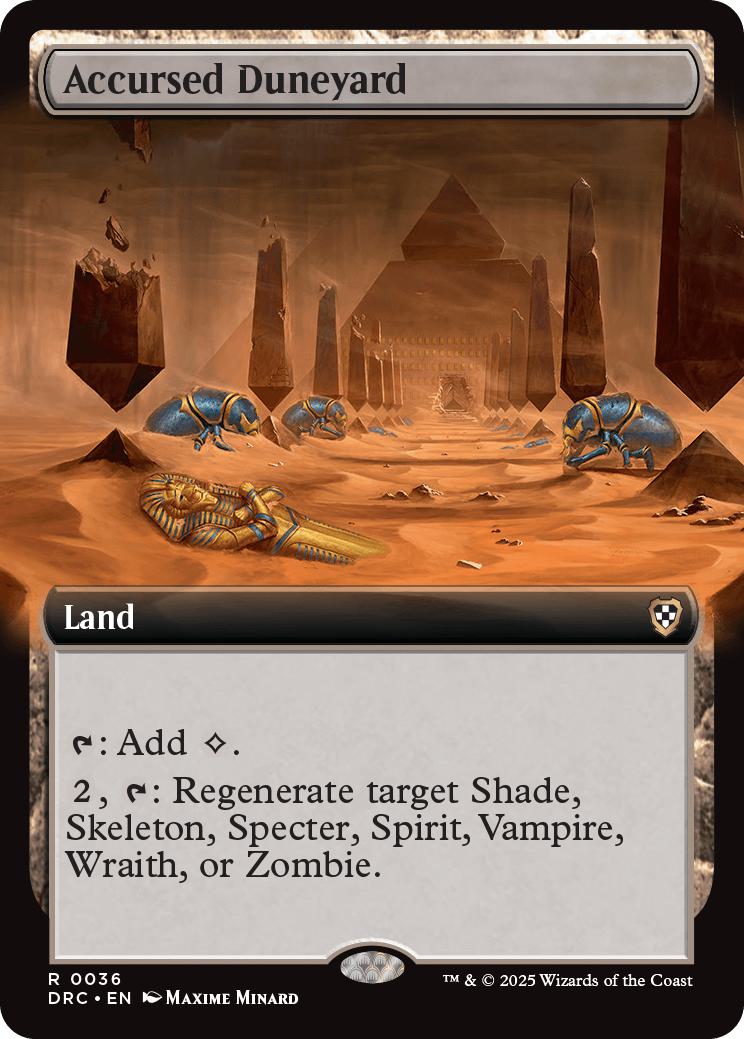 Accursed Duneyard [36] [Extended Art] [Aetherdrift: Commander] [Non-Foil]