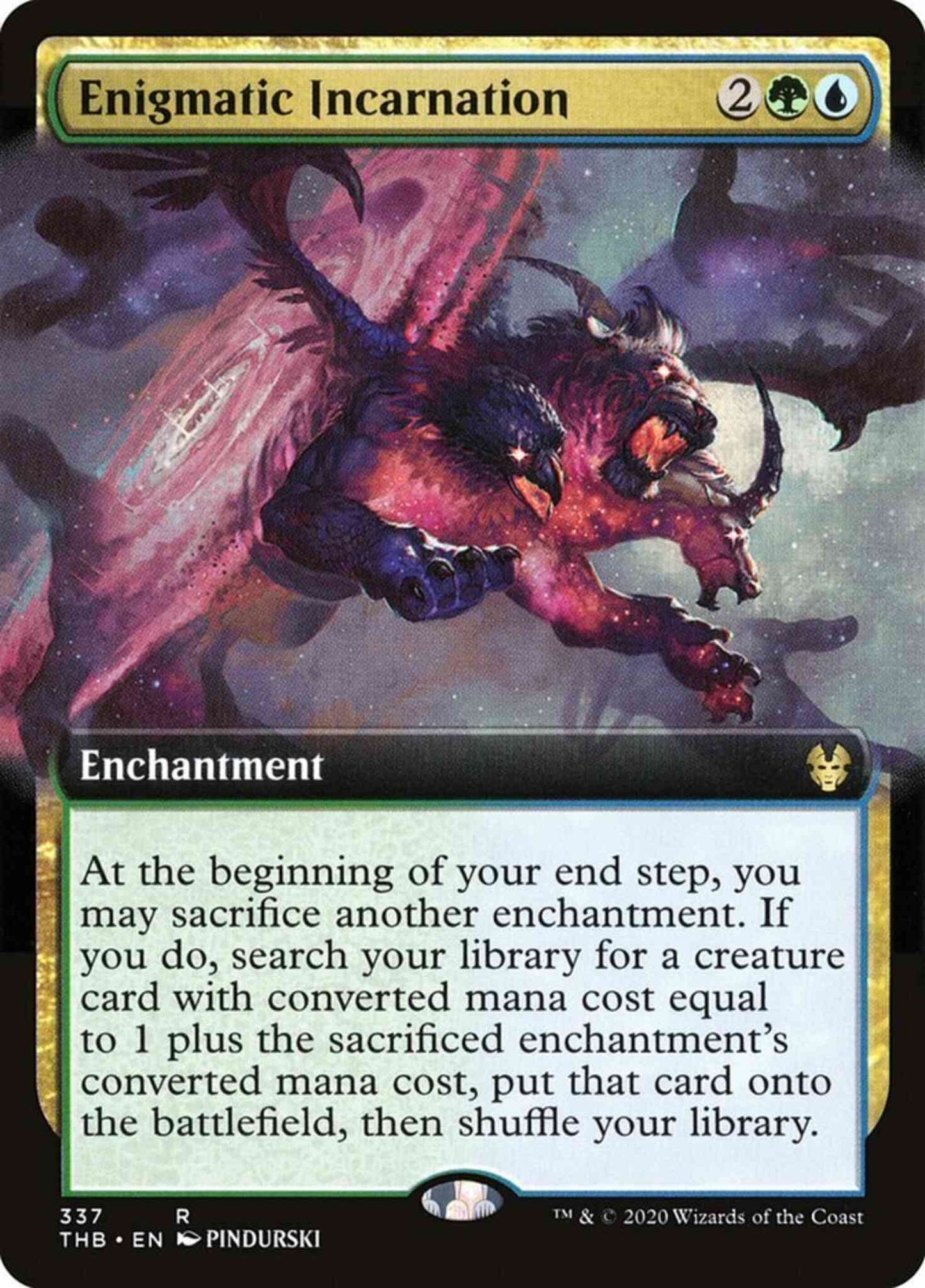 Enigmatic Incarnation [337] [Extended Art] [Theros Beyond Death] [Non-Foil]