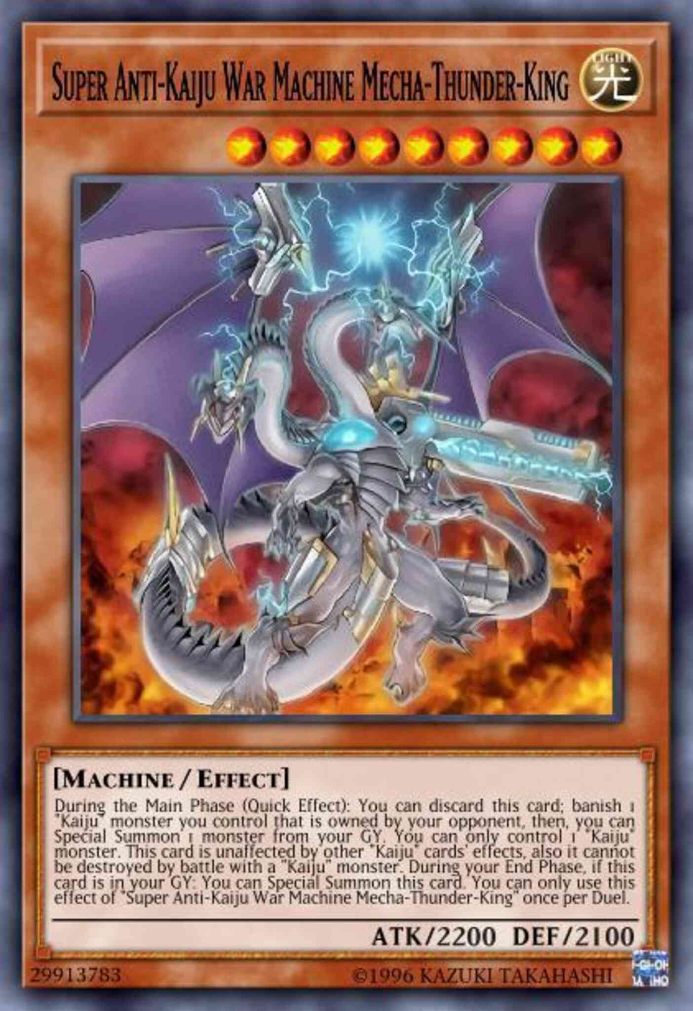 Super Anti-Kaiju War Machine Mecha-Thunder-King - SAST-EN081 - Secret Rare - 1st Edition