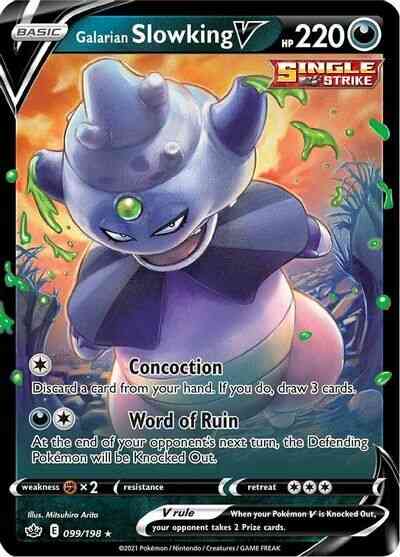 Galarian Slowking V - 099/198 - Rare Holo V [swsh6-099] [Ultra]