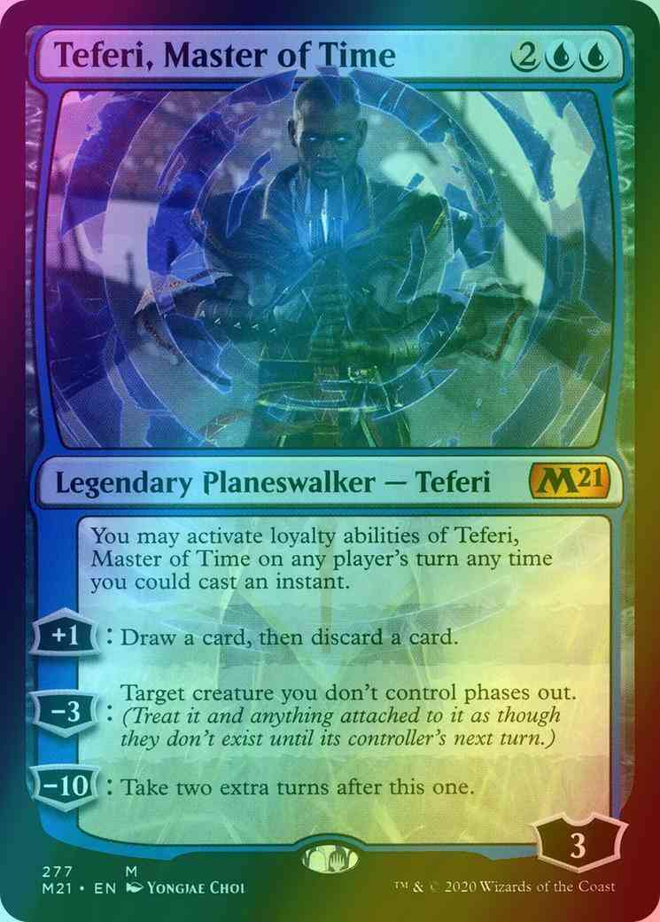 Teferi, Master of Time [277] [Alternate Art] [Core Set 2021] [Foil]