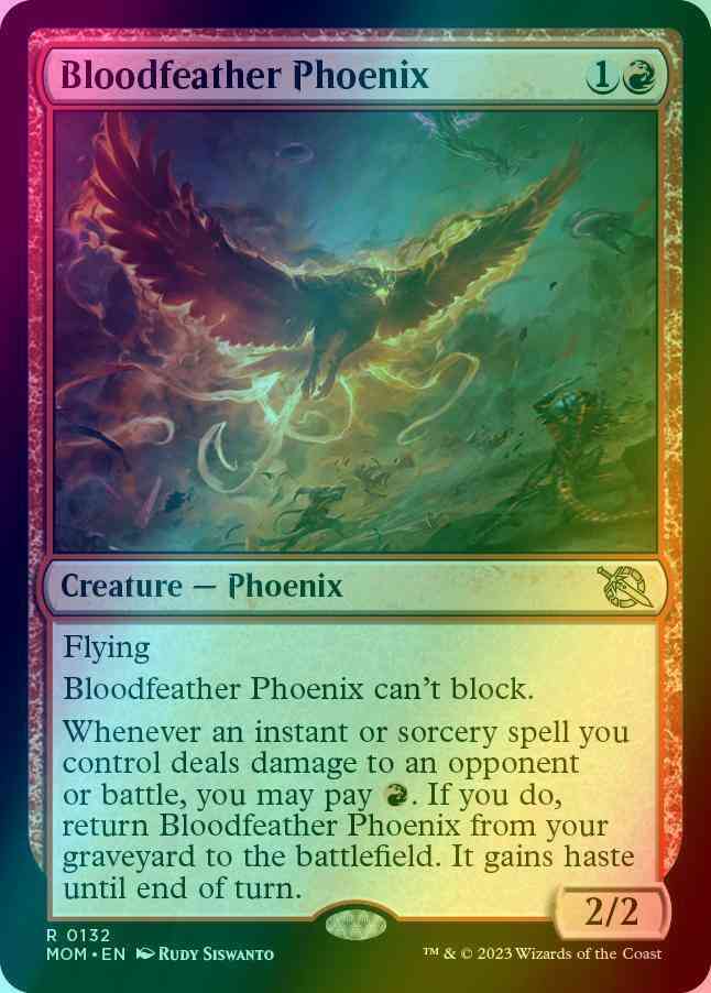 Bloodfeather Phoenix [132] [March of the Machine] [Foil]