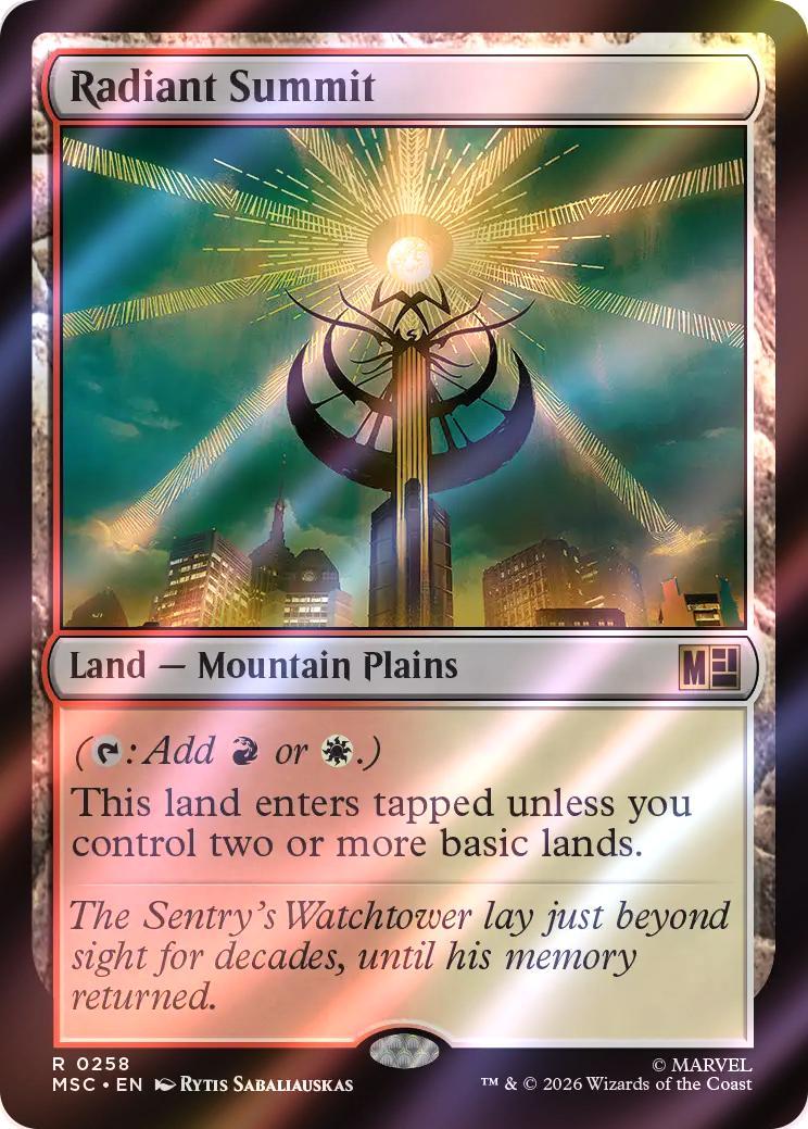 Radiant Summit [258] [Marvel Super Heroes: Commander] [Surge Foil]