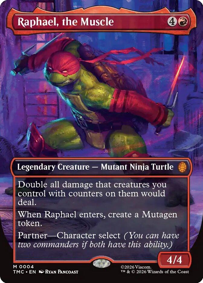 Raphael, the Muscle [4] [Borderless] [Teenage Mutant Ninja Turtles Eternal] [Non-Foil]