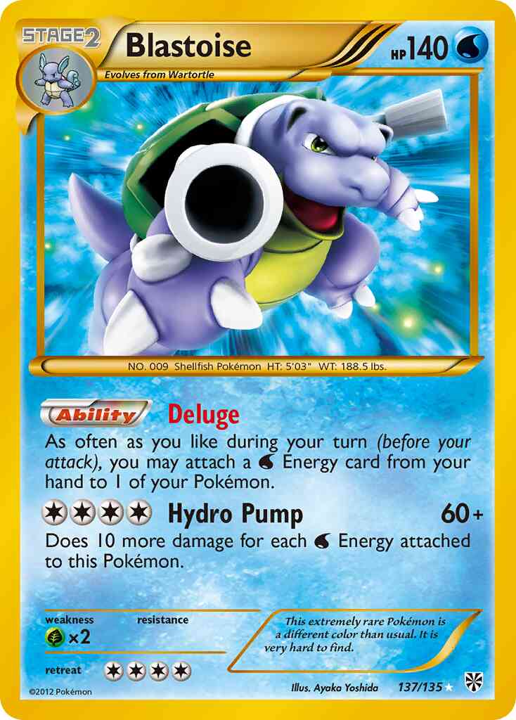 Blastoise - 137/135 - Rare Holo [bw8-137] [Holo]