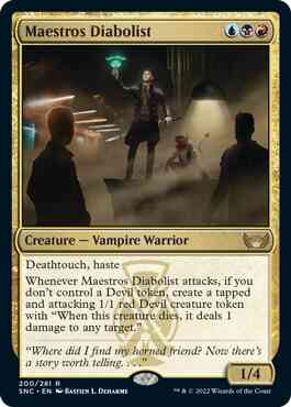 Maestros Diabolist [200] [Streets of New Capenna] [Non-Foil]