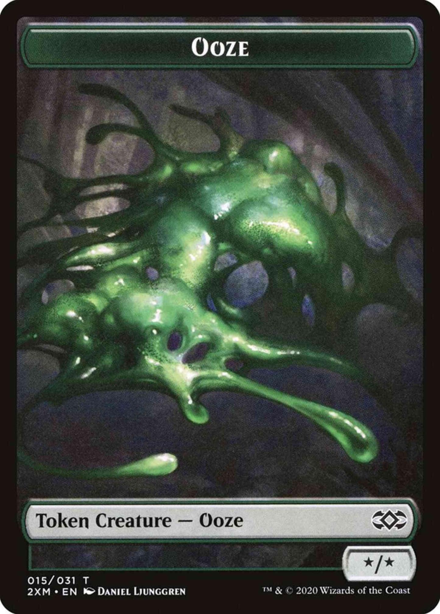 Ooze Token [15] [Double Masters Tokens] [Non-Foil]