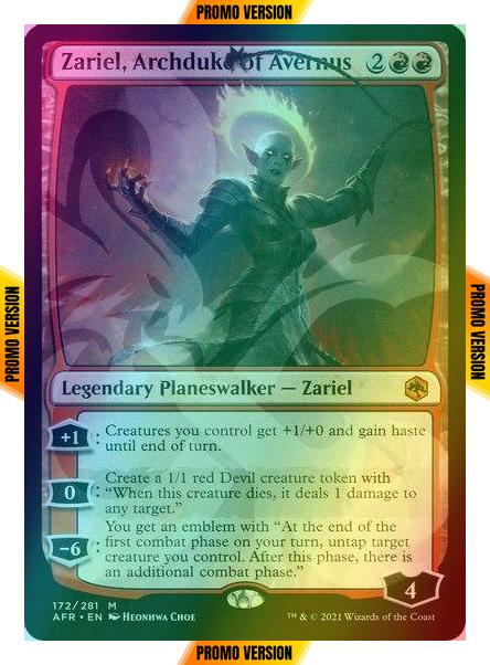 Zariel, Archduke of Avernus [172x] [Ampersand] [Adventures in the Forgotten Realms Promos] [Foil]