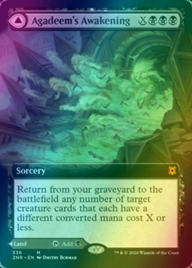 Agadeem's Awakening // Agadeem, the Undercrypt [336] [Extended Art] [Zendikar Rising] [Foil]