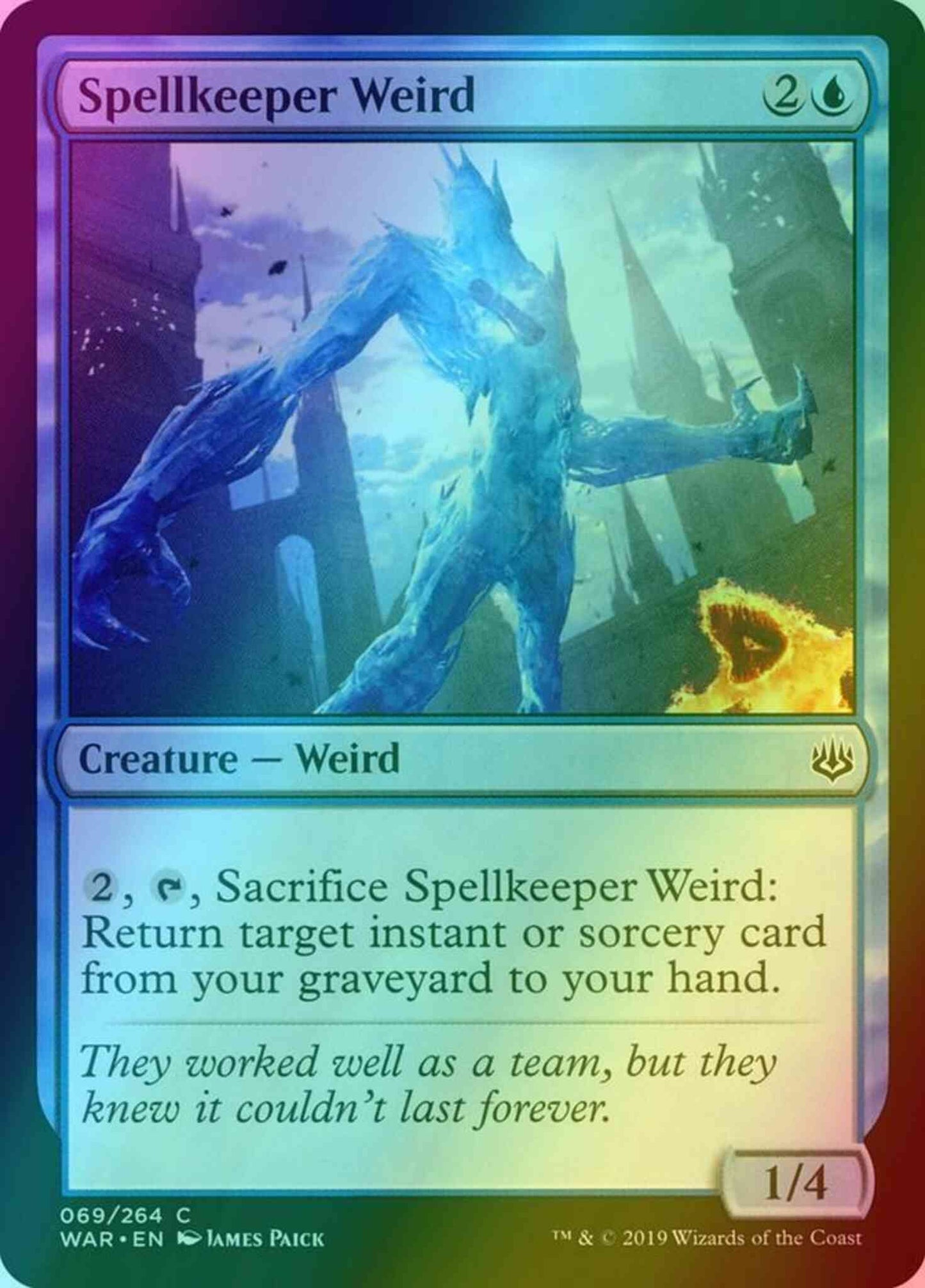 Spellkeeper Weird [69] [War of the Spark] [Foil]