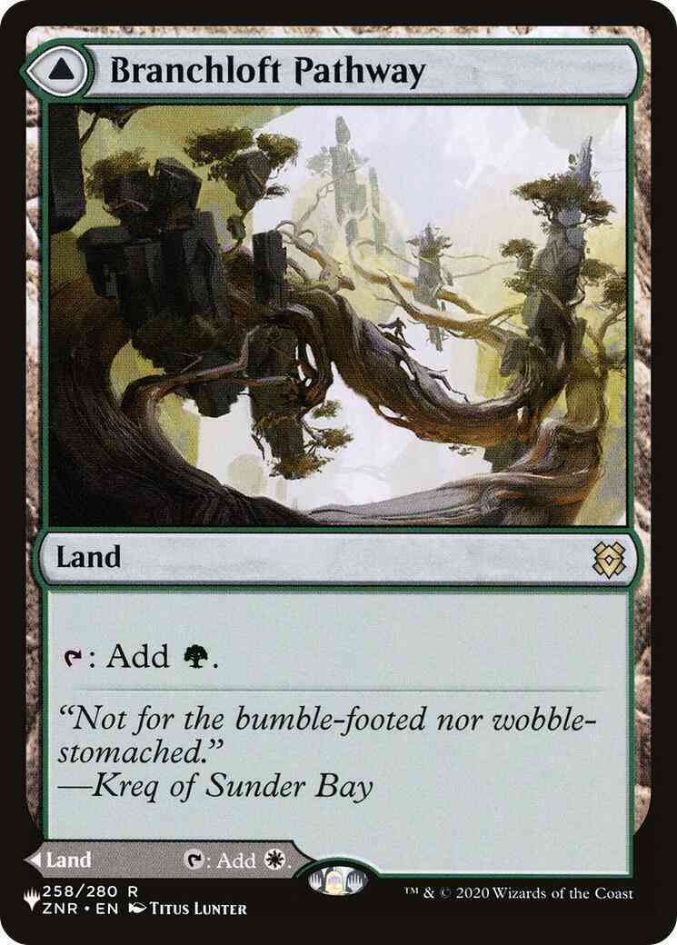 Branchloft Pathway // Boulderloft Pathway [ZNR-258] [The List] [Non-Foil]