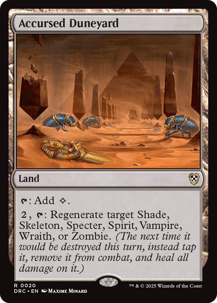 Accursed Duneyard [20] [Aetherdrift: Commander] [Non-Foil]