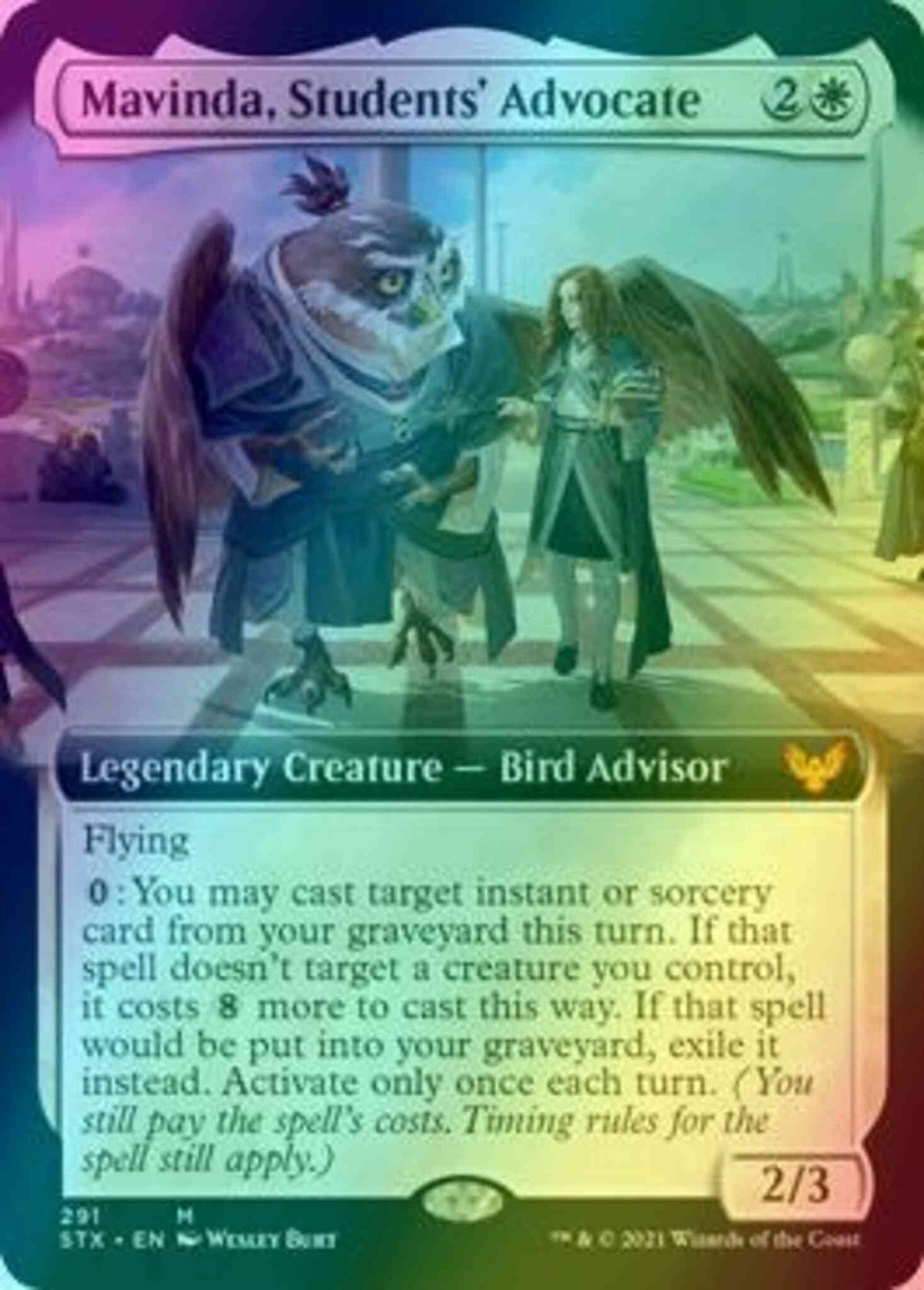 Mavinda, Students' Advocate [291] [Extended Art] [Strixhaven: School of Mages] [Foil]
