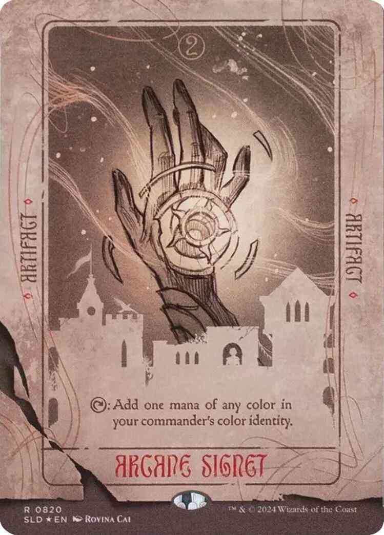 Arcane Signet [0820] [Borderless] [Sketch] [Rovina Cai] [Secret Lair Drop] [Foil]