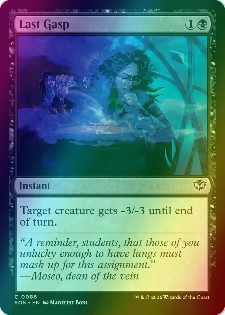 Last Gasp [86] [Secrets of Strixhaven] [Foil]
