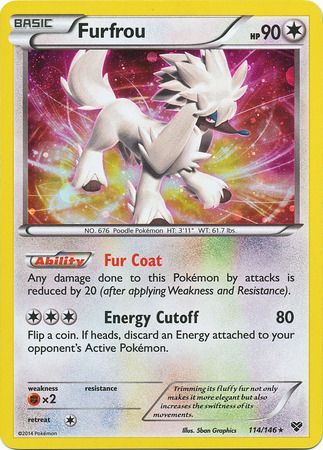 Furfrou - Cosmos Holo - 114/146 - Rare Holo [xy1-114] [Holo]