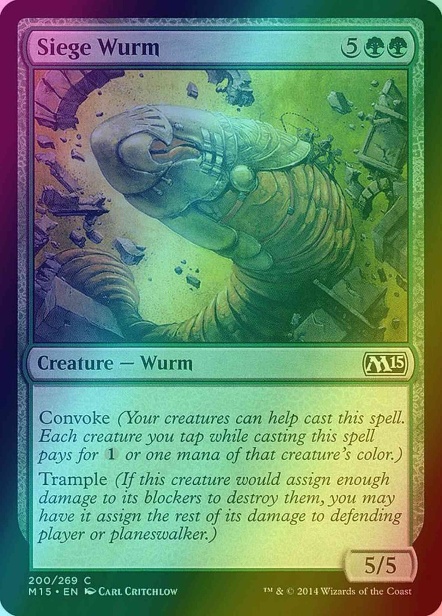 Siege Wurm [200] [Magic 2015] [Foil]