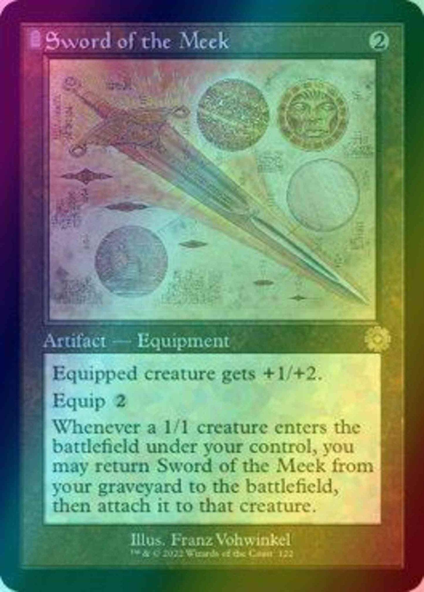 Sword of the Meek [122] [Retro Frame] [Schematic] [The Brothers' War Retro Artifacts] [Foil]