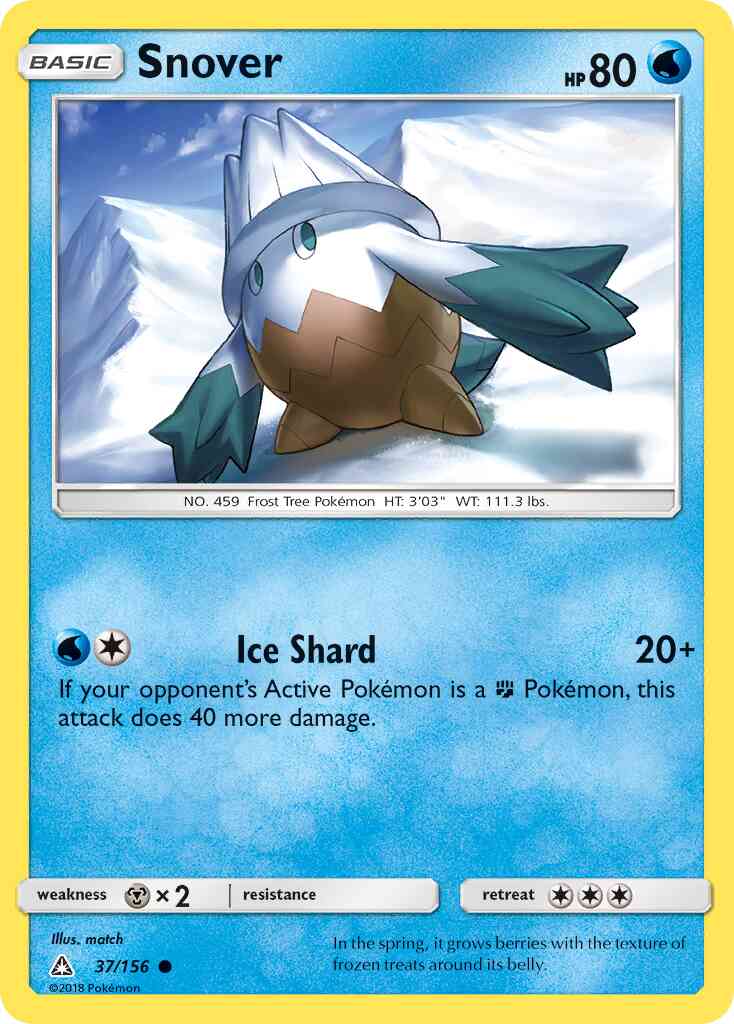 Snover - 37/156 - Common [sm5-37] [Reverse Holo]