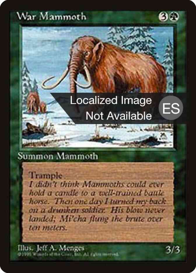 War Mammoth - Korean [286] [Fourth Edition Black Border: Korean] [Non-Foil]