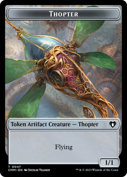 Kor Soldier Token (08) // Thopter Token (47) [Commander Masters: Tokens] [Non-Foil]