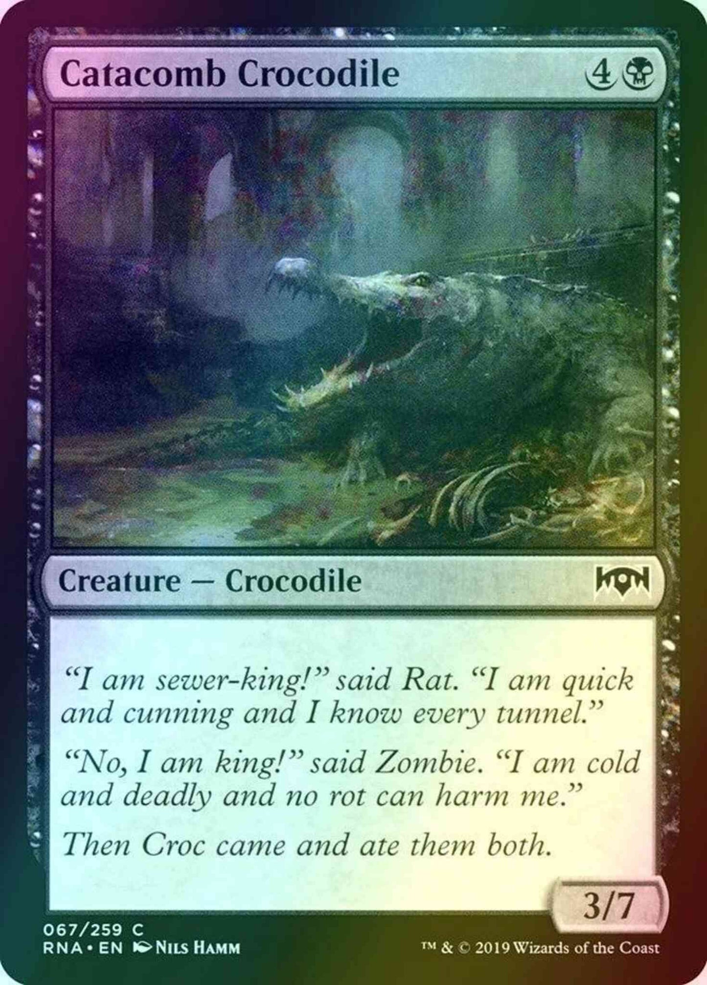 Catacomb Crocodile [67] [Ravnica Allegiance] [Foil]