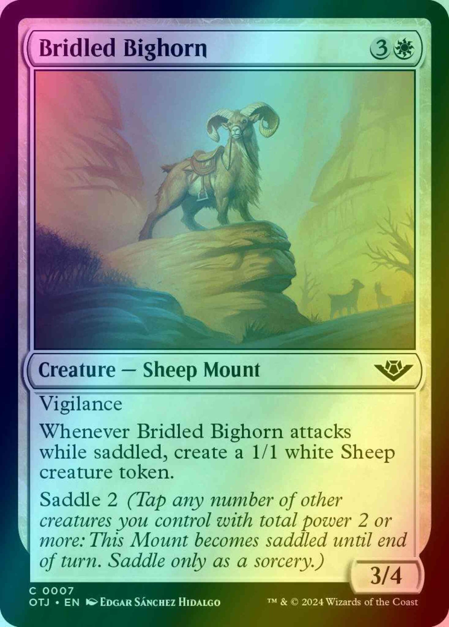Bridled Bighorn [7] [Outlaws of Thunder Junction] [Foil]