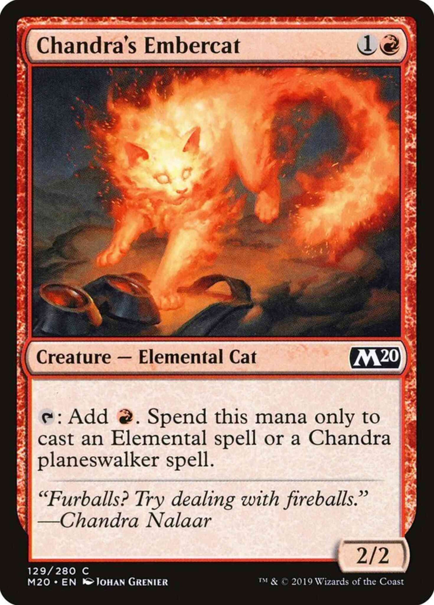 Chandra's Embercat [129] [Core Set 2020] [Non-Foil]