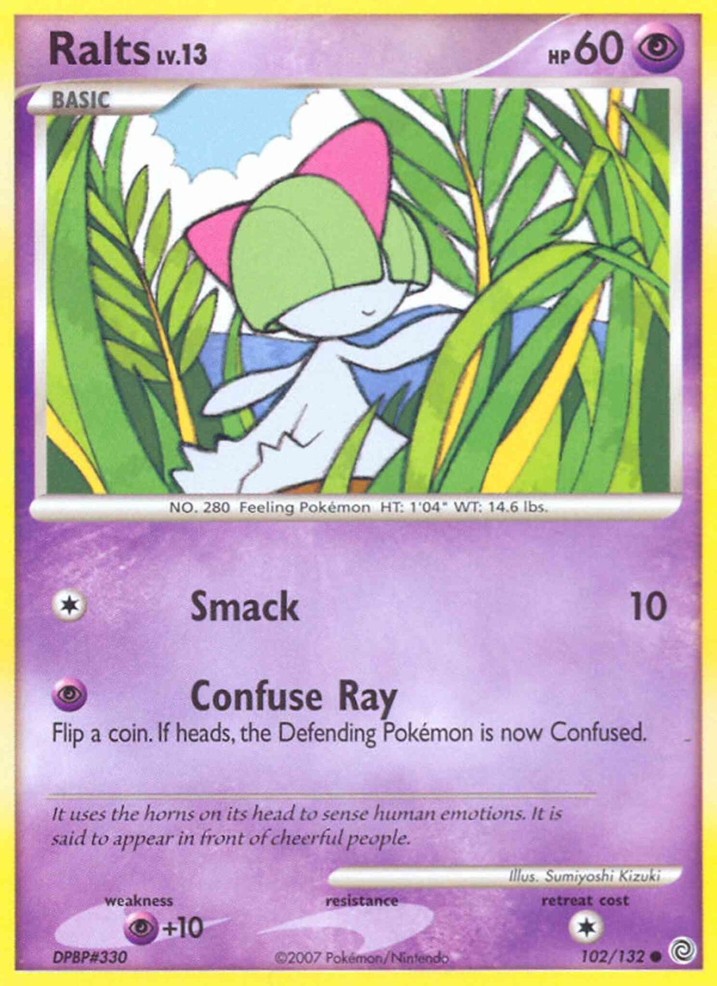 Ralts - 102/132 - Common [dp3-102] [Reverse Holo]