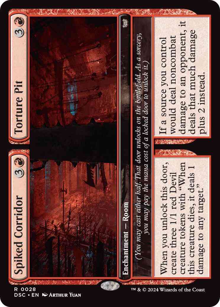 Spiked Corridor // Torture Pit [28] [Duskmourn: House of Horror: Commander] [Non-Foil]