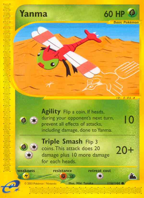Yanma - 116/144 - Common [ecard3-116] [Non-Holo]