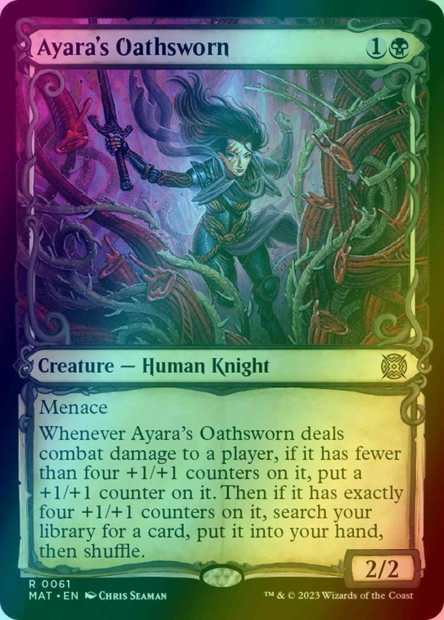 Ayara's Oathsworn [61] [Planar Showcase] [March of the Machine: The Aftermath] [Foil]