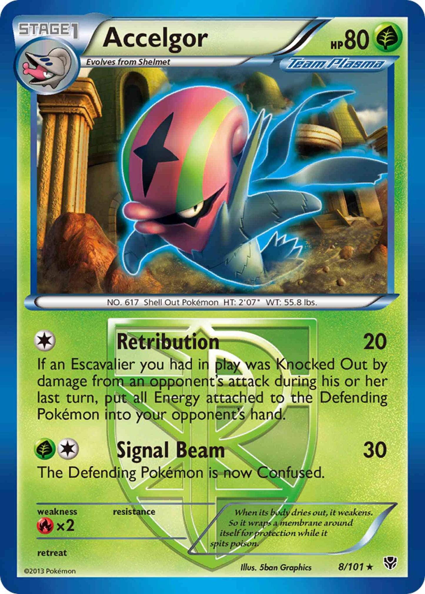 Accelgor - 8/101 - Rare [bw10-8] [Non-Holo]