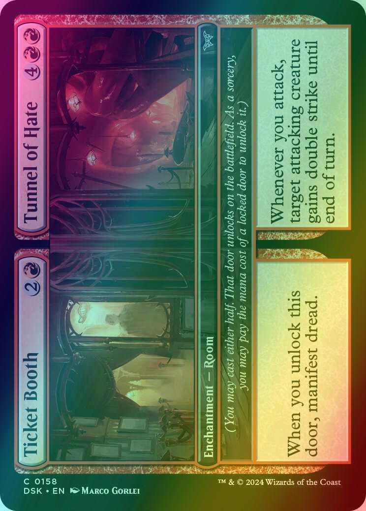Ticket Booth // Tunnel of Hate [158] [Duskmourn: House of Horror] [Foil]