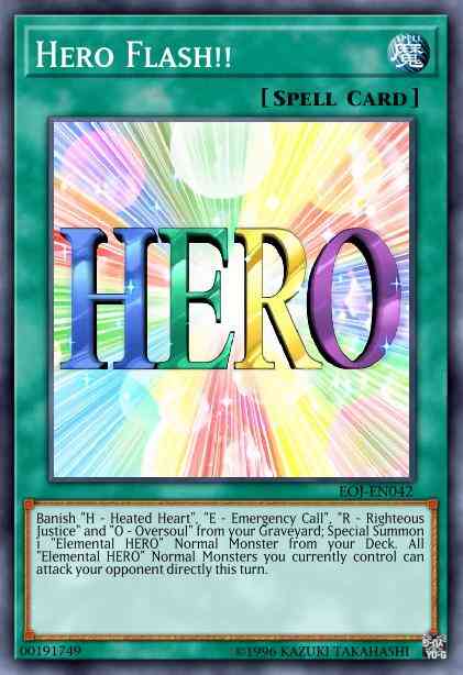 Hero Flash!! - EOJ-EN042 - Ultimate Rare - 1st Edition