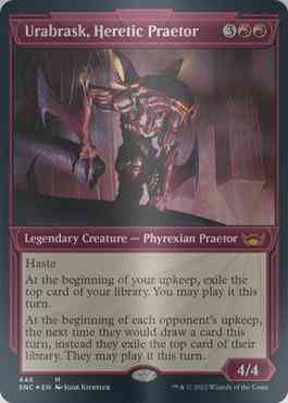 Urabrask, Heretic Praetor [446] [Art Deco Showcase] [Streets of New Capenna] [Etched Foil]