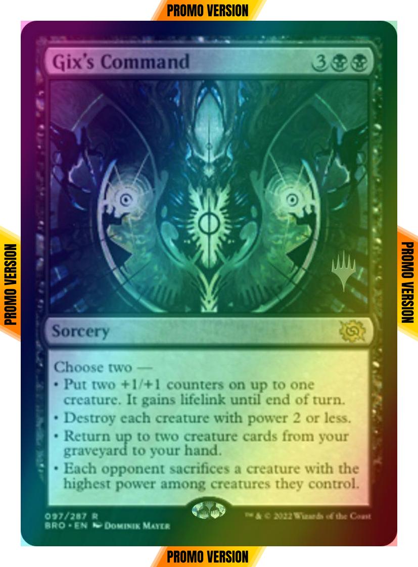 Gix's Command [97p] [Promo Pack] [The Brothers' War: Promos] [Foil]