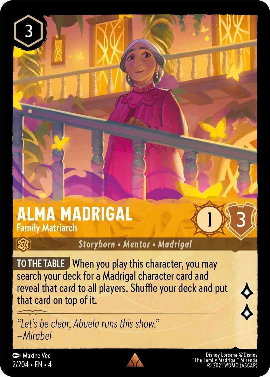 Alma Madrigal - Family Matriarch - 2/204 [Ursula's Return] [Cold Foil]