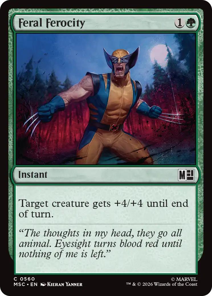 Feral Ferocity [560] [Beginner Box] [Marvel Super Heroes: Commander] [Non-Foil]