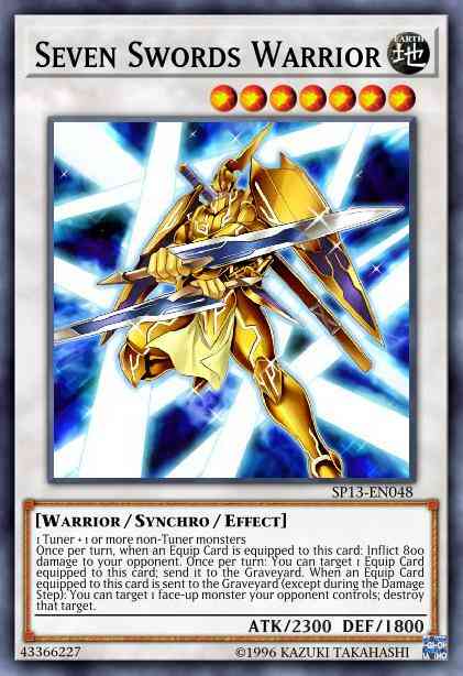 Seven Swords Warrior - SP13-EN048 - Starfoil Rare - Unlimited