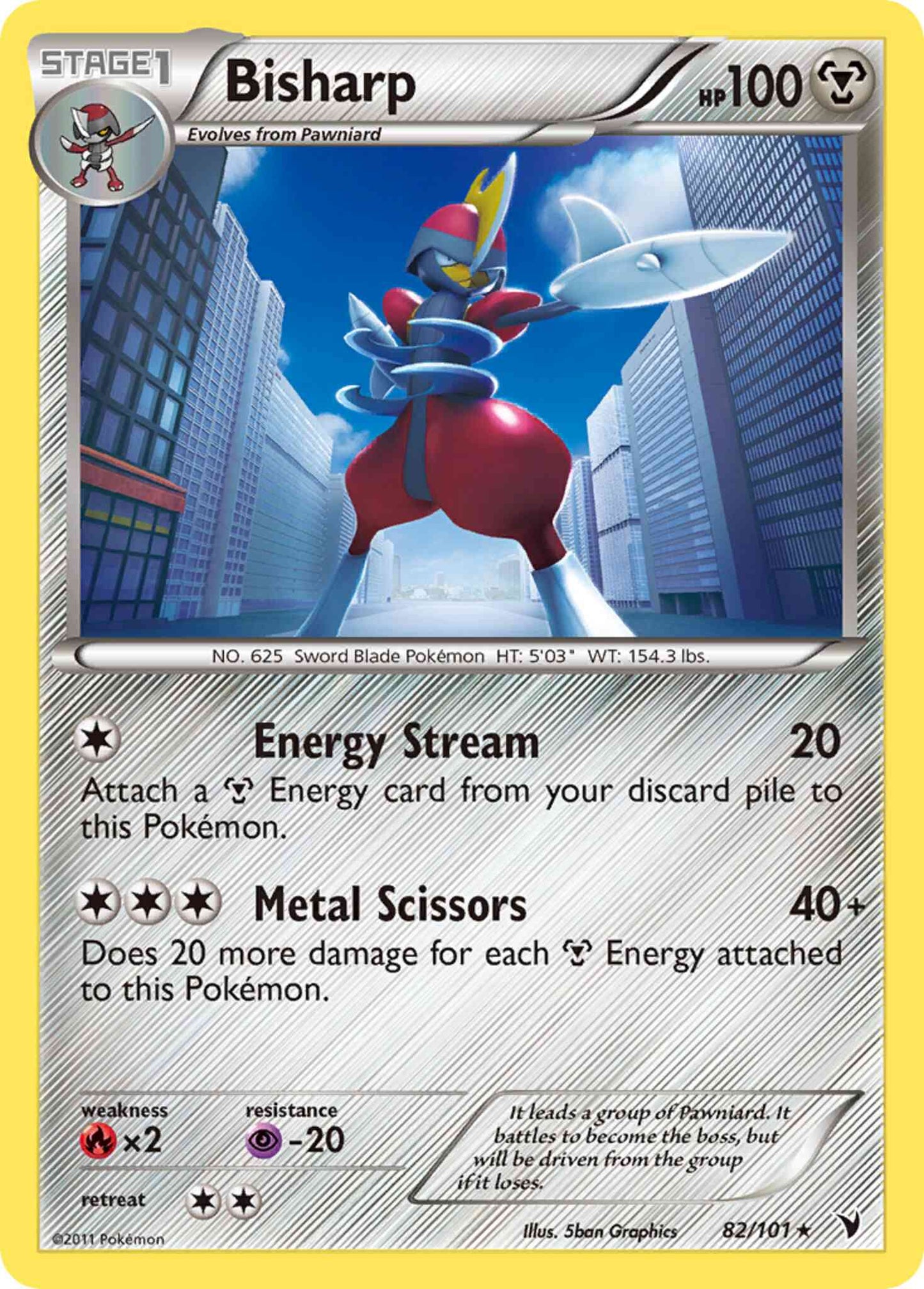 Bisharp - 82/101 - Rare Holo [bw3-82] [Holo]