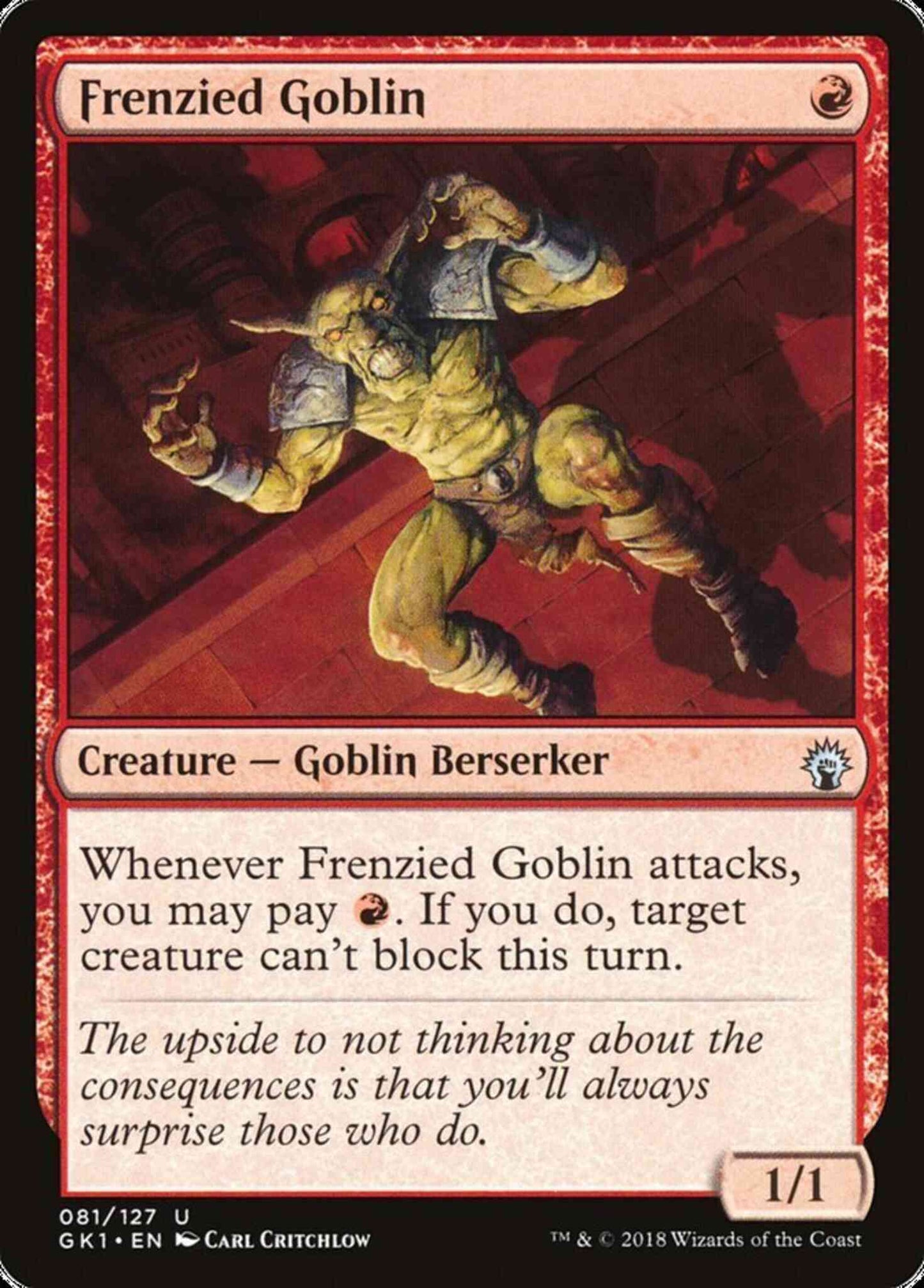 Frenzied Goblin [81] [GRN Guild Kit] [Non-Foil]