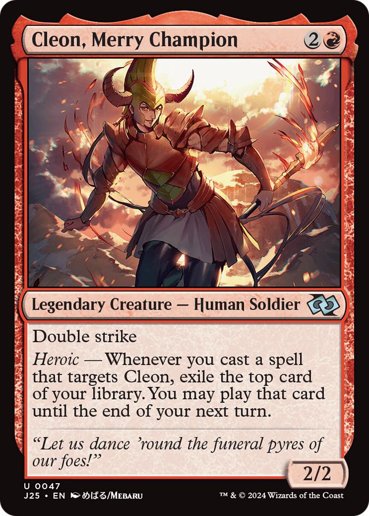 Cleon, Merry Champion [47] [Anime] [Foundations: Jumpstart] [Non-Foil]