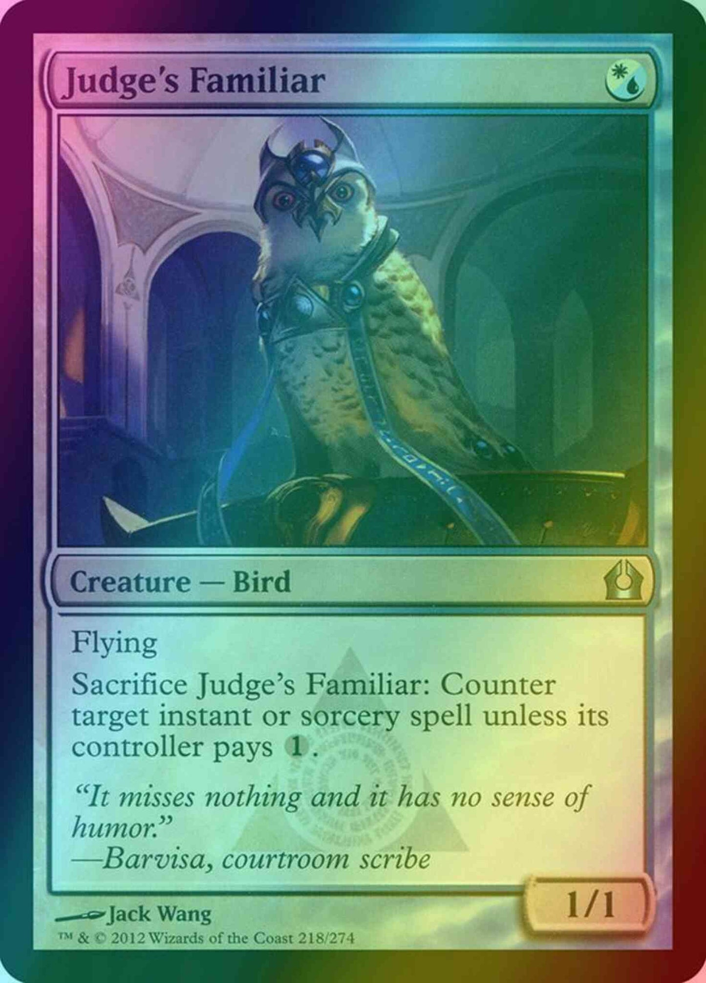 Judge's Familiar [218] [Return To Ravnica] [Foil]