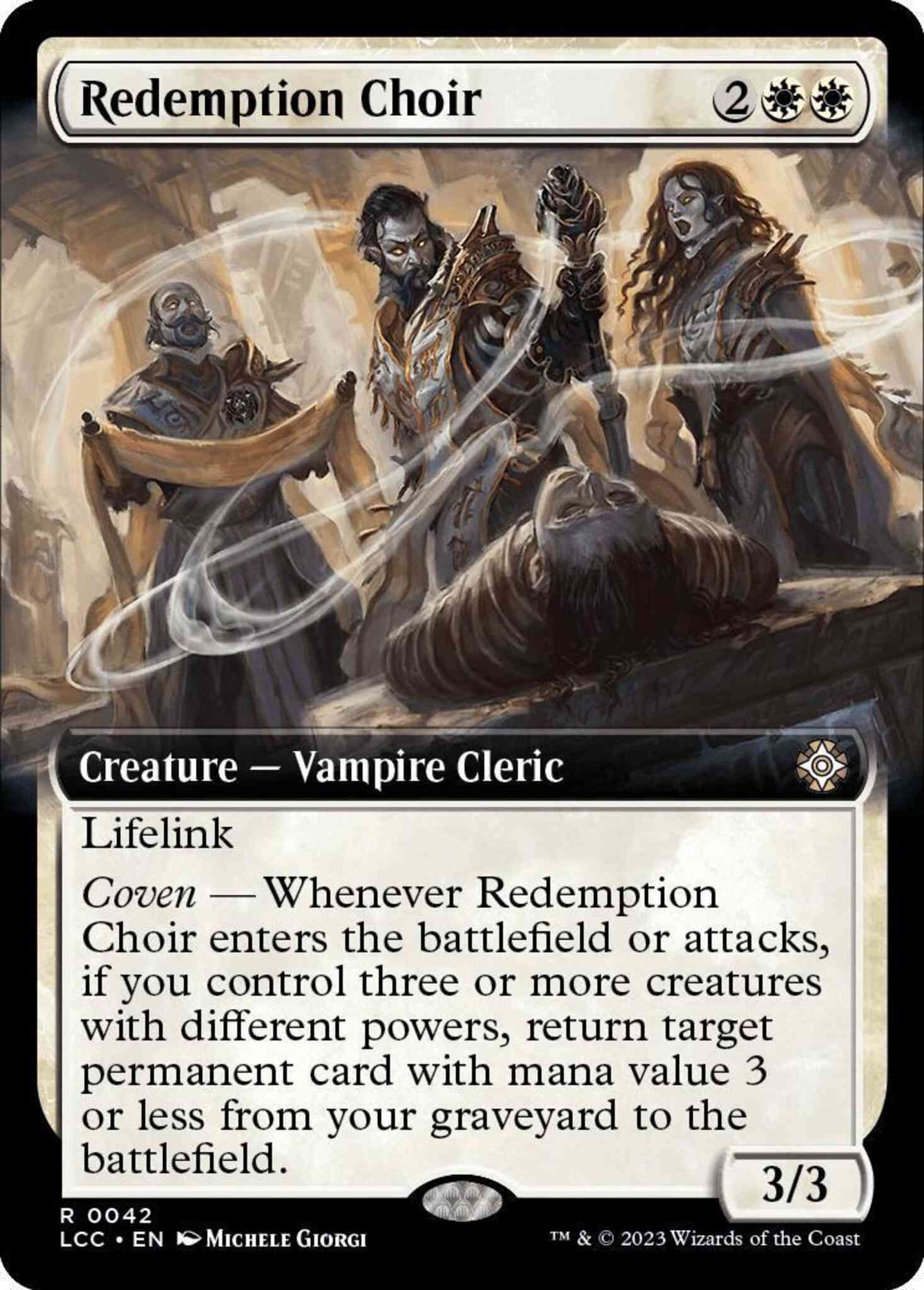Redemption Choir [42] [Extended Art] [The Lost Caverns of Ixalan: Commander] [Non-Foil]