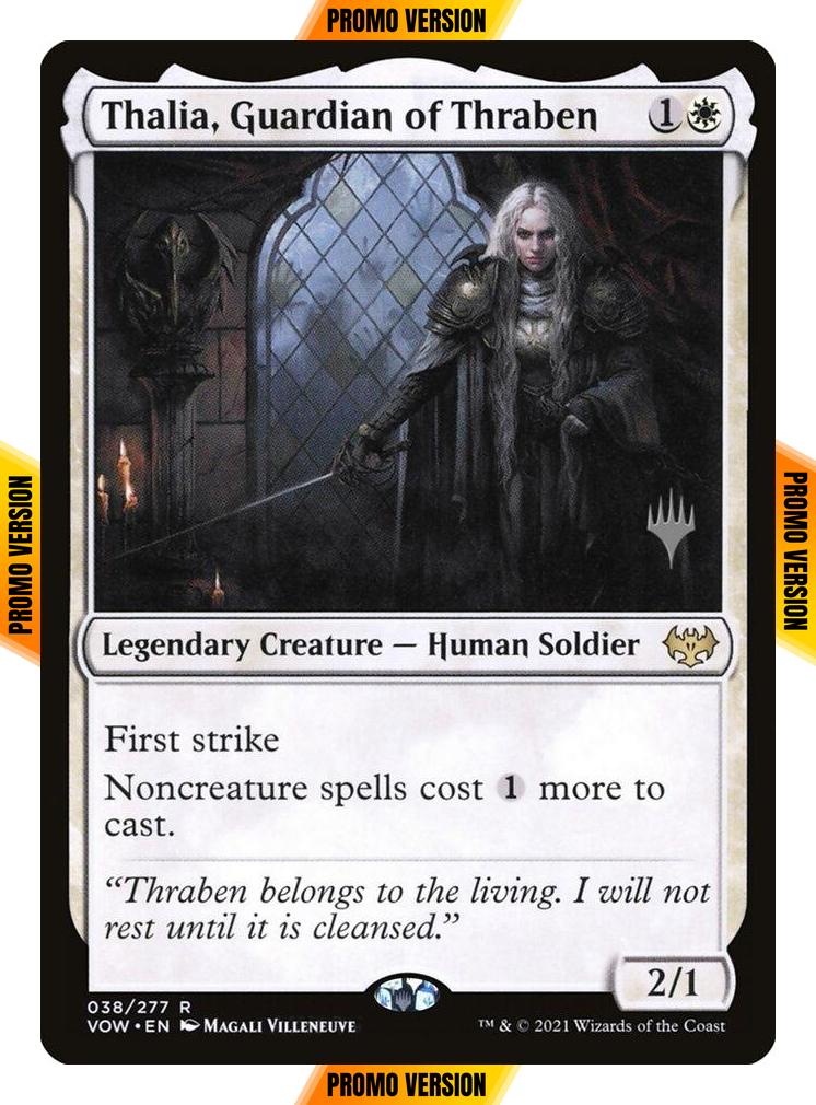 Thalia, Guardian of Thraben [38p] [Promo Pack] [Innistrad: Crimson Vow Promos] [Non-Foil]