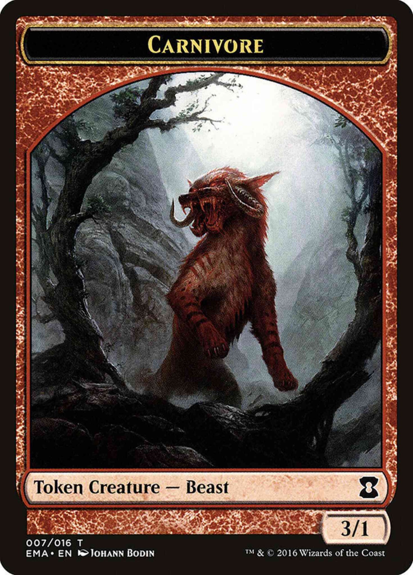 Carnivore Token [07] [Eternal Masters Tokens] [Non-Foil]