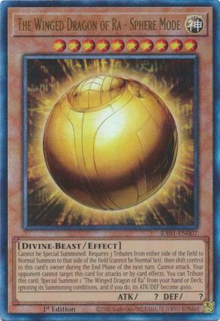 The Winged Dragon of Ra - Sphere Mode - RA01-EN007 - Prismatic Collector's Rare - 1st Edition