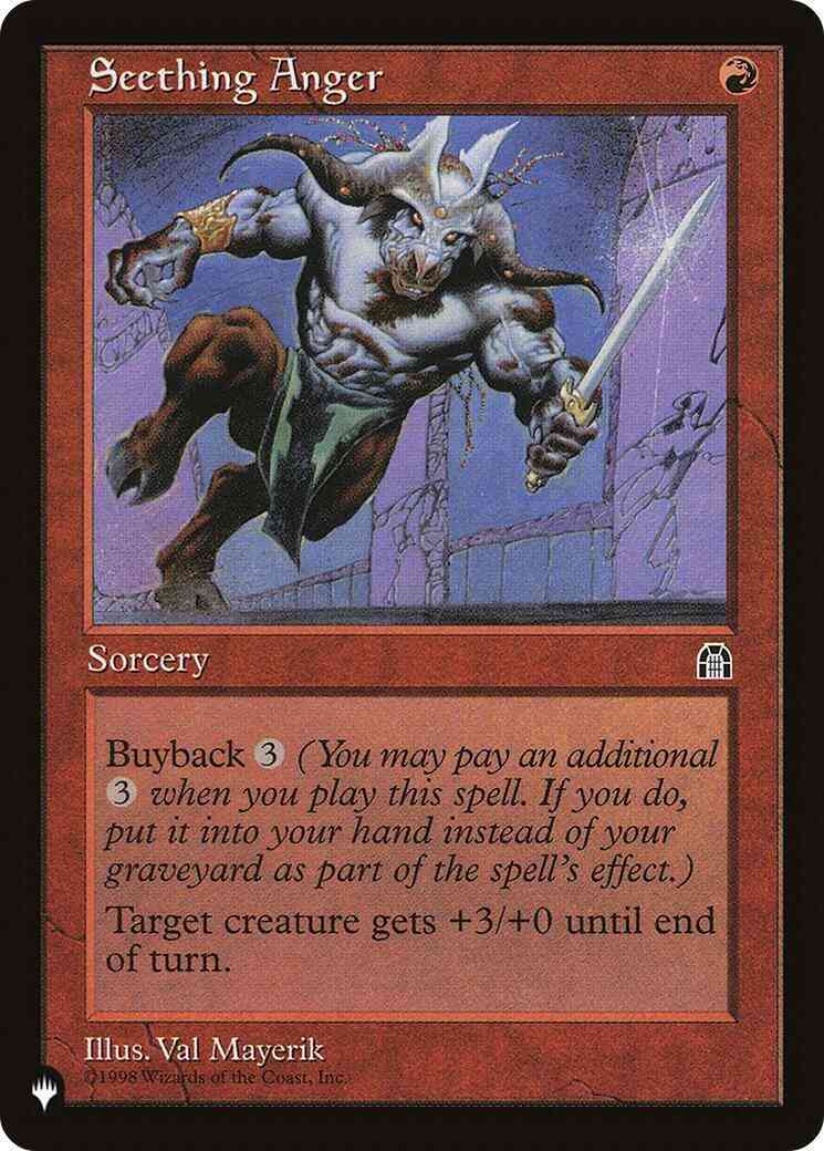 Seething Anger [STH-96] [The List] [Non-Foil]