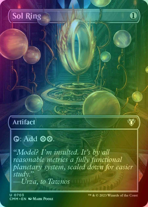 Sol Ring [703] [Borderless] [Frame Break] [Commander Masters] [Foil]